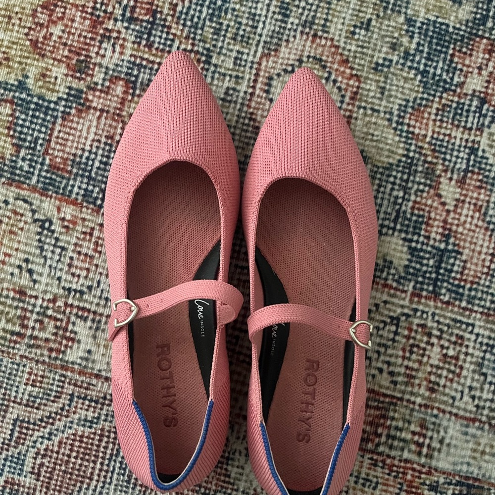 Rothy's Vibrant Pink Flats